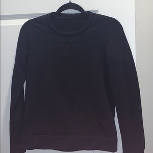 black crewneck